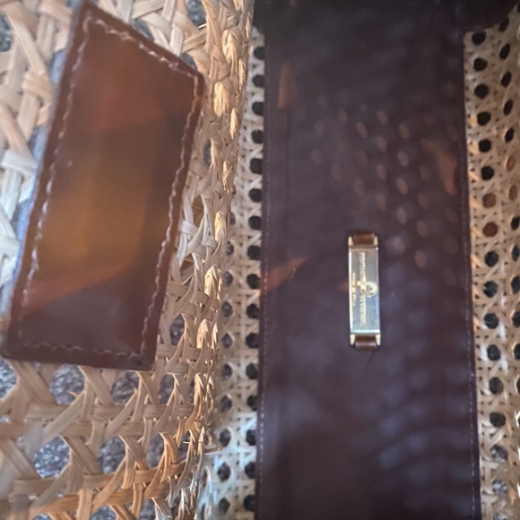 🇮🇹 Made in Italy Beige & Brown Straw Shoulder Bag 🇮🇹 - Picture 12 of 13